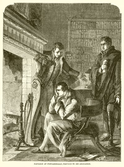 Napoleon i Fontainebleau, före hans abdikation av English School