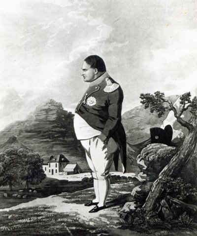 Napoleon på ön St. Helena, 1820 av English School
