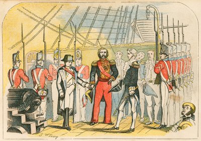 Napoleon kapitulerar till engelsmännen av English School
