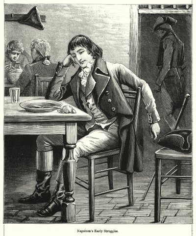 Napoleons tidiga strider (gravyr) av English School