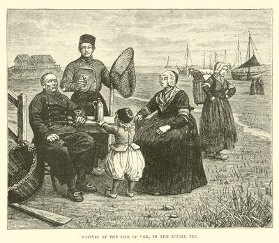 Infödda på Isle of Urk, i Zuider Zee av English School