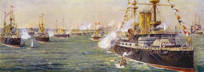 Naval recension på Spithead för drottning Victorias diamantjubileum av English School
