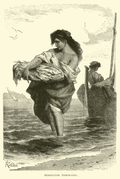 Napolitansk fisher-girl av English School