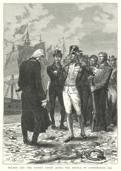 Nelson och det danska sändebudet efter slaget vid Köpenhamn av English School