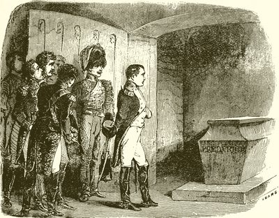 Napoleon vid Fredrik den stores grav av English School