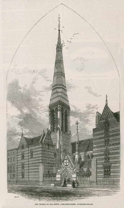 New Church of All Saints, på Margaret Street på Cavendish Square av English School