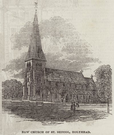 New Church of St Seiriol, Holyhead (gravyr) av English School
