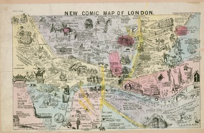 Ny komisk karta över London av English School