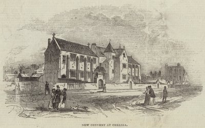 Nya kloster i Chelsea (gravyr) av English School