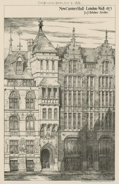 New Curriers Hall, London Wall av English School