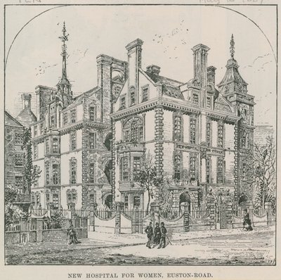 Nytt sjukhus för kvinnor, Euston Road, London av English School