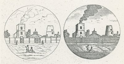 New River Head, daterad 6 juni 1775 av English School