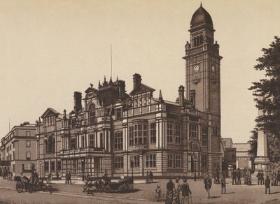 Nya stadshuset, Leamington (litografi) av English School
