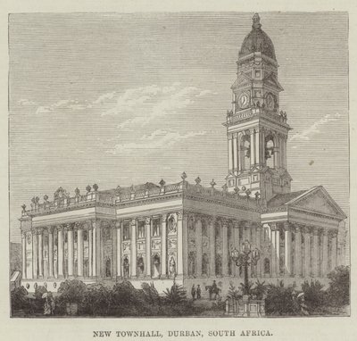 New Townhall, Durban, Sydafrika (gravyr) av English School