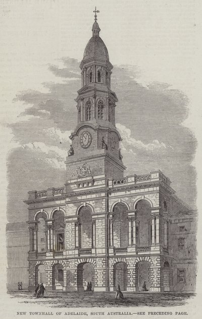 New Townhall of Adelaide, South Australia (gravyr) av English School