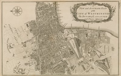 Ny och korrekt plan för City of Westminster, hertigdömet Lancaster och platser intill av English School