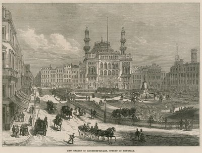 Ny trädgård på Leicester Square, London, öppnade på torsdagen av English School
