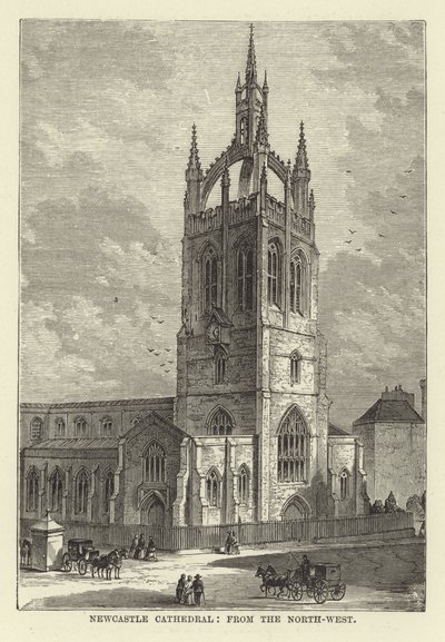 Newcastle Cathedral, från nordväst av English School