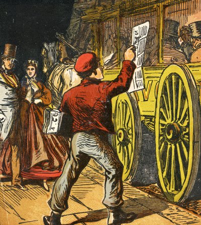 Tidningspojke, 1867 av English School
