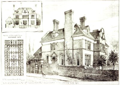 No.17 Kelston, St. Johns Avenue, från The Building News, 10 februari 1882 av English School