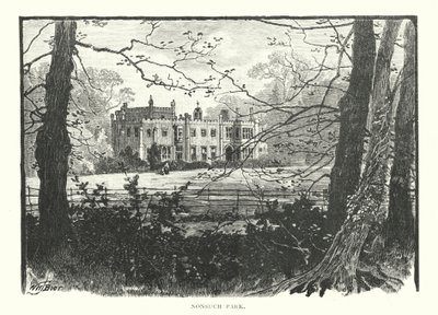 Nonsuch Park (Gravur) von English School