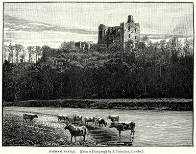 Norham Castle (gravyr) av English School