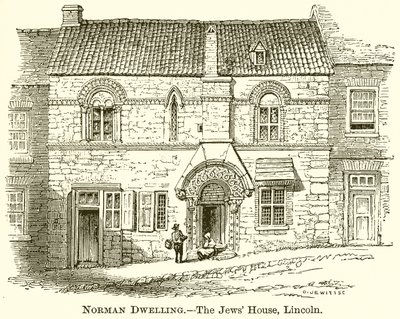 Norman Dwelling.--The Jews House, Lincoln av English School