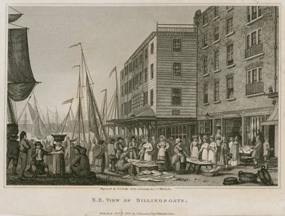 Nordostansicht von Billingsgate von English School