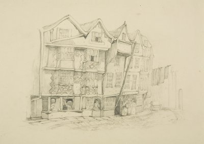 Norra sidan av Baldwin Street (penna på papper) av English School