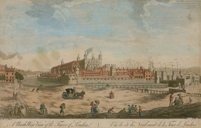 Nordvästlig utsikt över Tower of London av English School