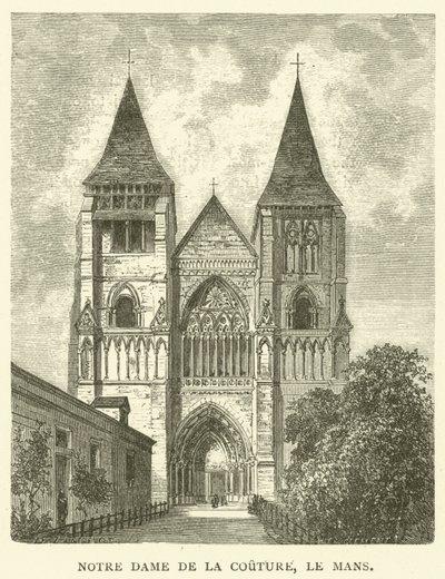 Our Lady of Couture, Le Mans (gravyr) av English School