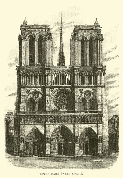 Notre Dame, västra fronten av English School