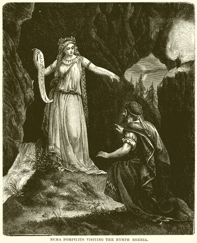 Numa Pompilius besöker nymfen Egeria av English School