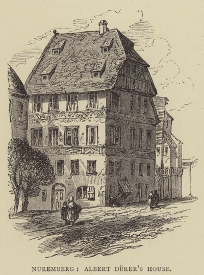 Nürnberg, Albert Durers hus (gravyr) av English School