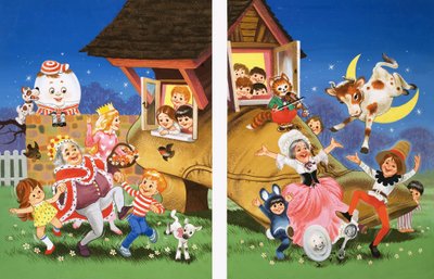 Nursery Rhyme karaktärer av English School