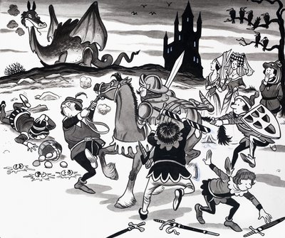 Illustration av barnvisor av English School