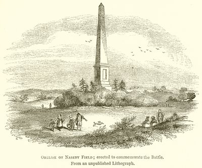 Obelisk på Nasebyfältet; Uppförd för att fira slaget av English School