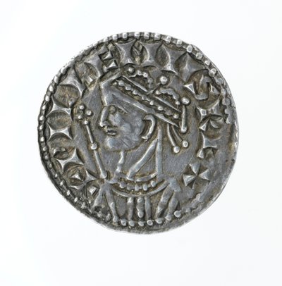 Framsidan av ett öre, från Vilhelm I:s regeringstid (silver) av English School