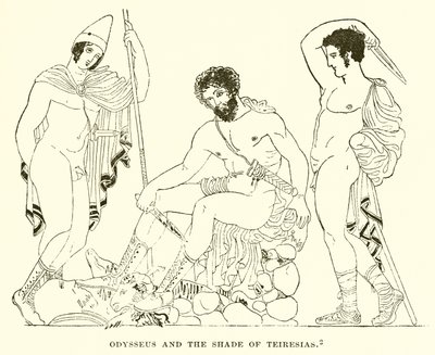 Odysseus och Teiresias skugga av English School