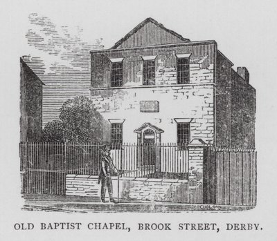 Old Baptist Chapel, Brook Street, Derby (gravyr) av English School