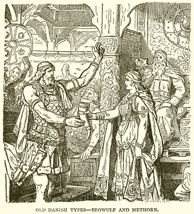 Gamla denish-typer - Beowulf och Methorn av English School