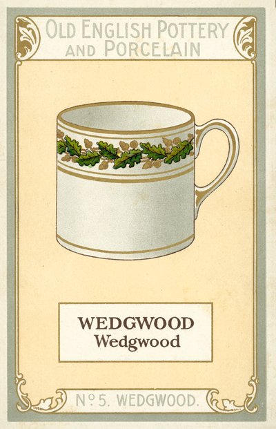 Gammal engelsk keramik och porslin: Wedgwood (färglitografi) av English School