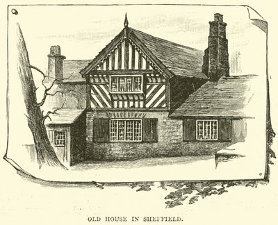 Gammalt hus i Sheffield av English School