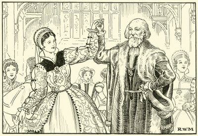 Old Sebastian Cabot Dancing (bläck på papper) av English School
