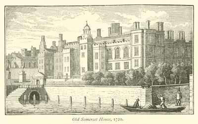 Old Somerset House, 1720 av English School