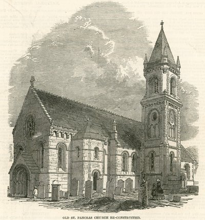 Old St Pancras Church, London, rekonstruerad av English School