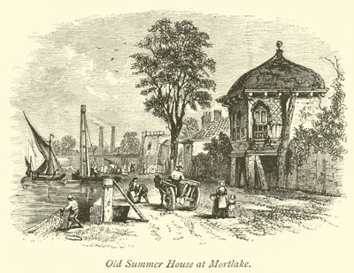 Gammalt sommarhus vid Mortlake av English School