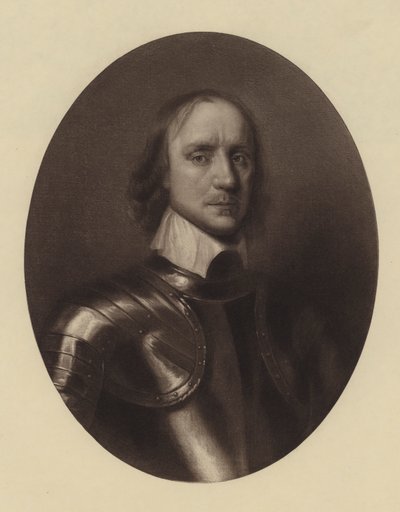 Oliver Cromwell (litografi) av English School