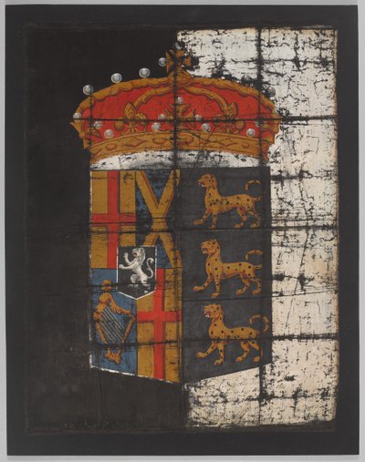 Oliver Cromwells begravningsfana, ca 1658 (banner) av English School