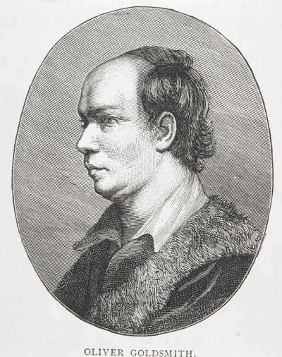 Oliver Goldsmith (1730-74) (gravyr) (se även 105778) av English School